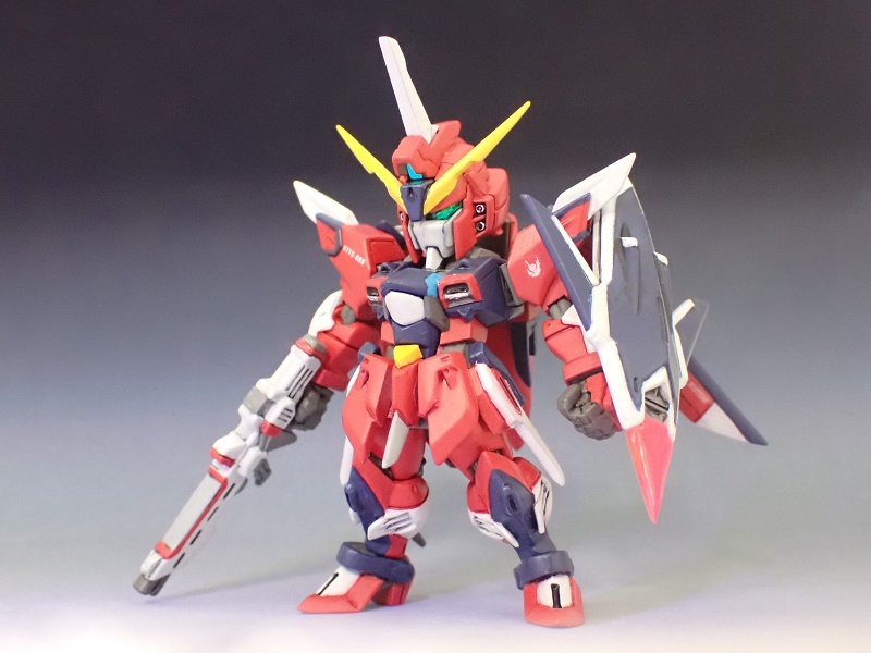 FW GUNDAM CONVERGE ガンダムコンバージ STTS-909 イモータルジャスティスガンダム 改造塗装リペイント完成品