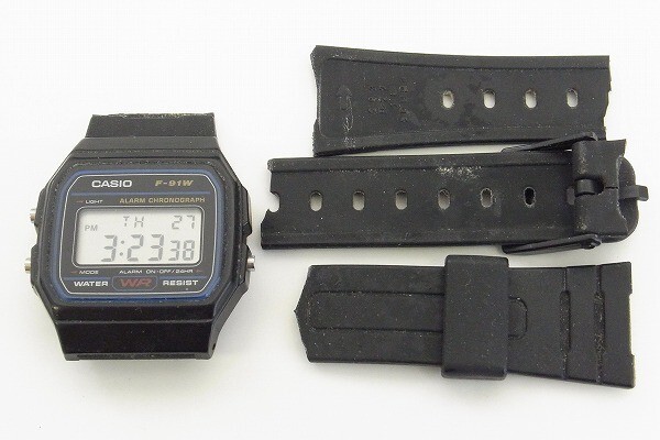 J789-N36-1425◎ CASIO カシオ F-91W メンズ クォーツ 腕時計 現状品① ◎_画像2