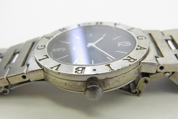 J546-J24-172◎ BVLGARI ブルガリ メンズ クォーツ 腕時計 現状品③◎_画像3