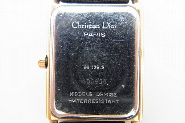 J423-J27-106◎ Christian Dior クリスチャンディオール レディース クォーツ 腕時計 現状品① ◎の画像4