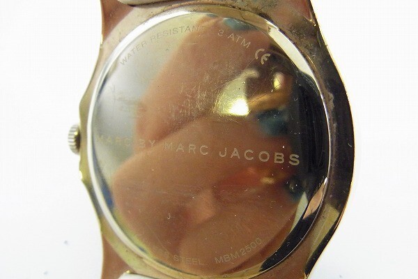 J421-J27-5◎ Marc by Marc Jacobs マークバイマークジェイコブス MBM2500 メンズ クォーツ 腕時計 現状品① ◎の画像4