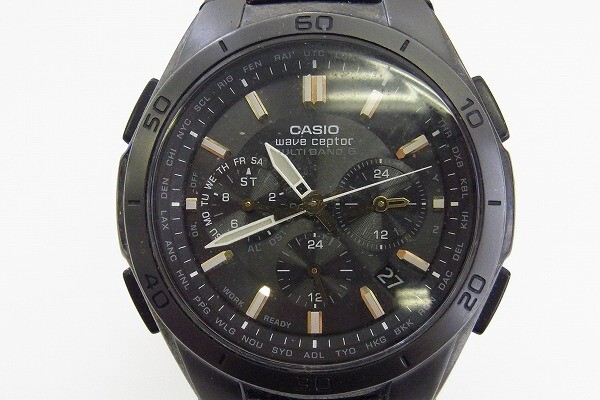 J391-J26-84* CASIO Casio WVQ-N410 мужской кварц наручные часы текущее состояние товар ① *