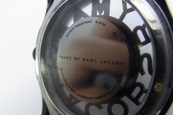 J540-J26-48◎ MARC BY MARC JACOBS マークバイマークジェイコブス MBM4572 クォーツ 腕時計 現状品③◎の画像4