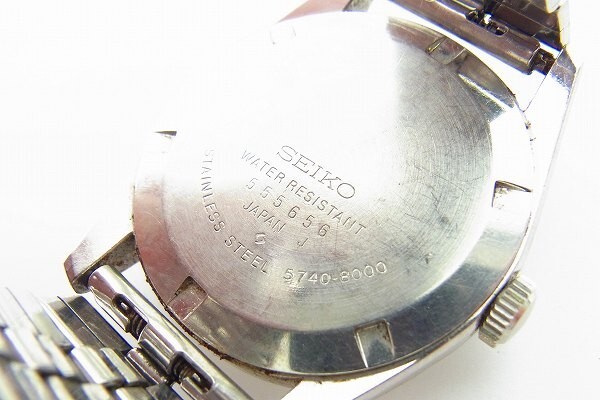 J153-Y25-2772◎ SEIKO セイコー 5740-8000 メンズ 自動巻き 腕時計 現状品③◎の画像5