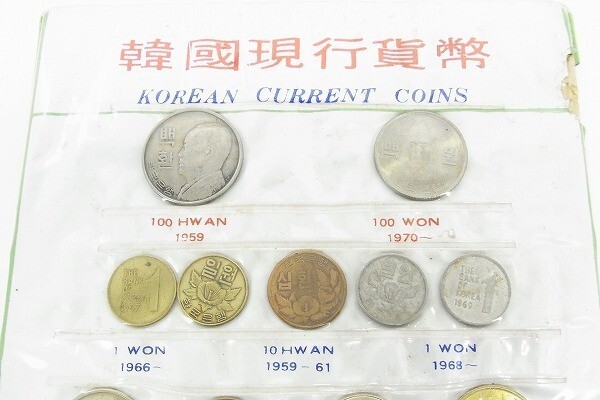 J733-J25-61◎ 韓国現行貨幣 韓国観光記念 KOREAN CURRENT COINS 記念硬貨 現状品③◎の画像3