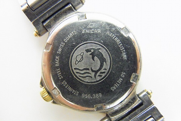 J1550-Y30-1305◎ ENICAR エニカ レディース クォーツ 腕時計 現状品① ◎の画像4