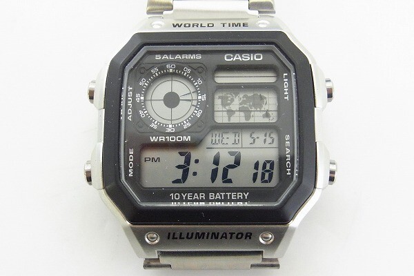 L413-S20-6827◎ Casio カシオ AE-1200WH メンズ クォーツ 腕時計 現状品① ◎_画像1