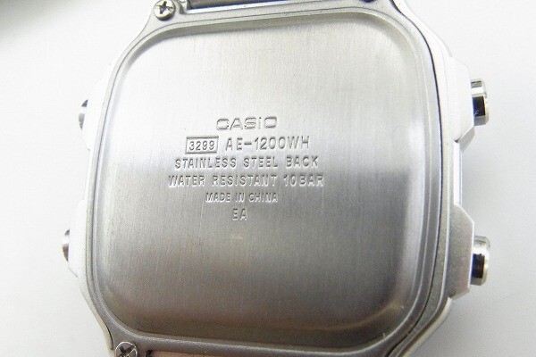 L413-S20-6827◎ Casio カシオ AE-1200WH メンズ クォーツ 腕時計 現状品① ◎_画像4