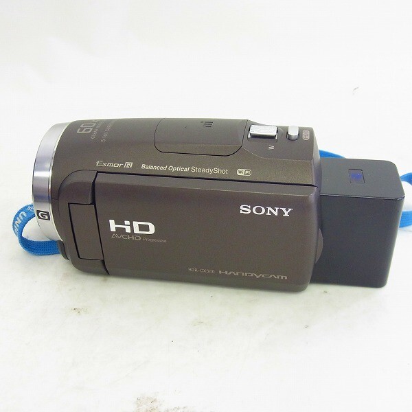 K807-Y20-2608 SONY ソニー HDR-CX680 17年製 ビデオカメラ 通電確認済 現状品②_画像3