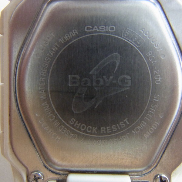 K703-S30-38 CASIO Baby-G BGA-200 レディース クォーツ 現状品②_画像3