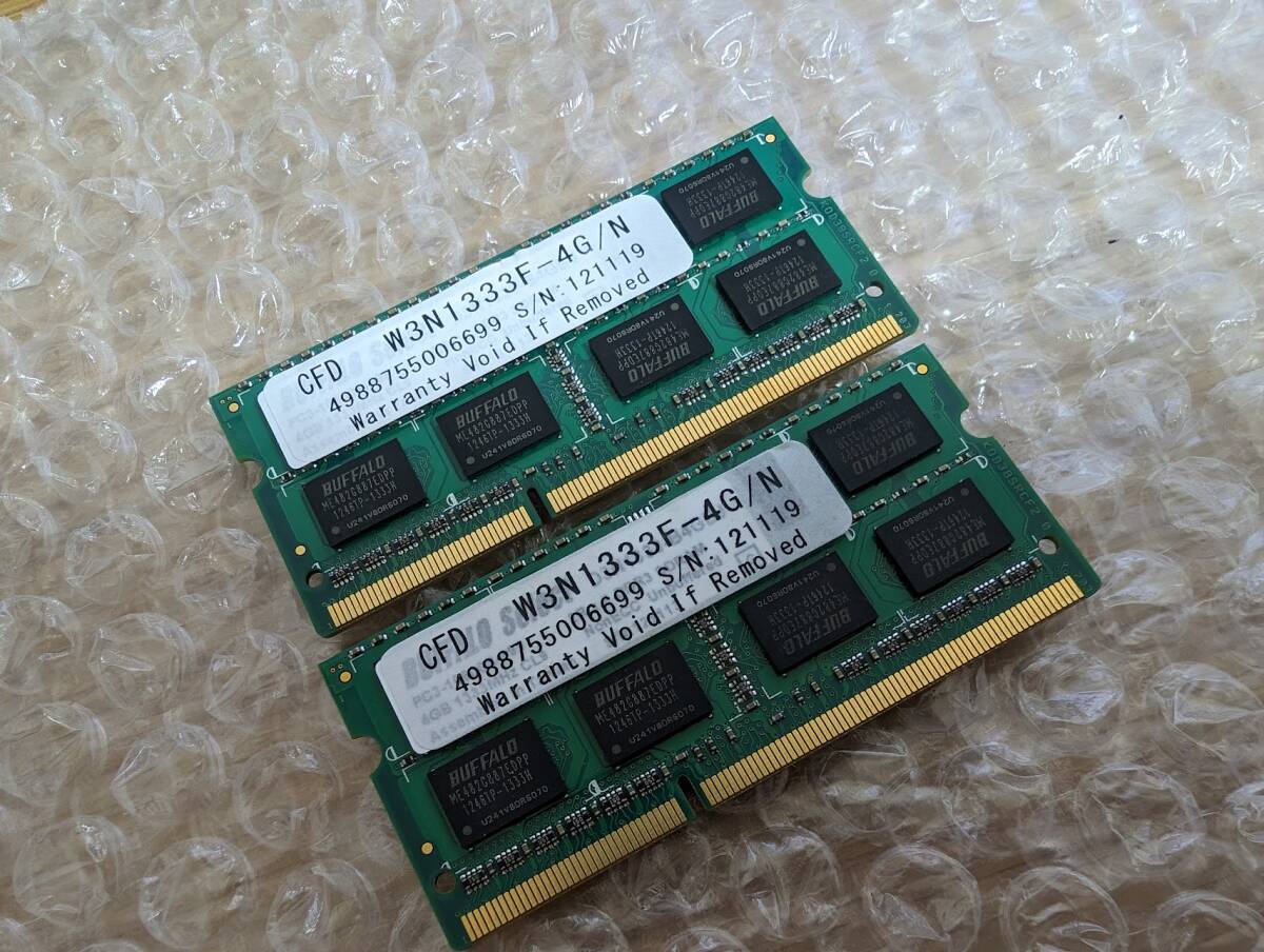 [ secondhand goods ] CFD W3N1333F-4G /N for laptop memory 2 sheets 