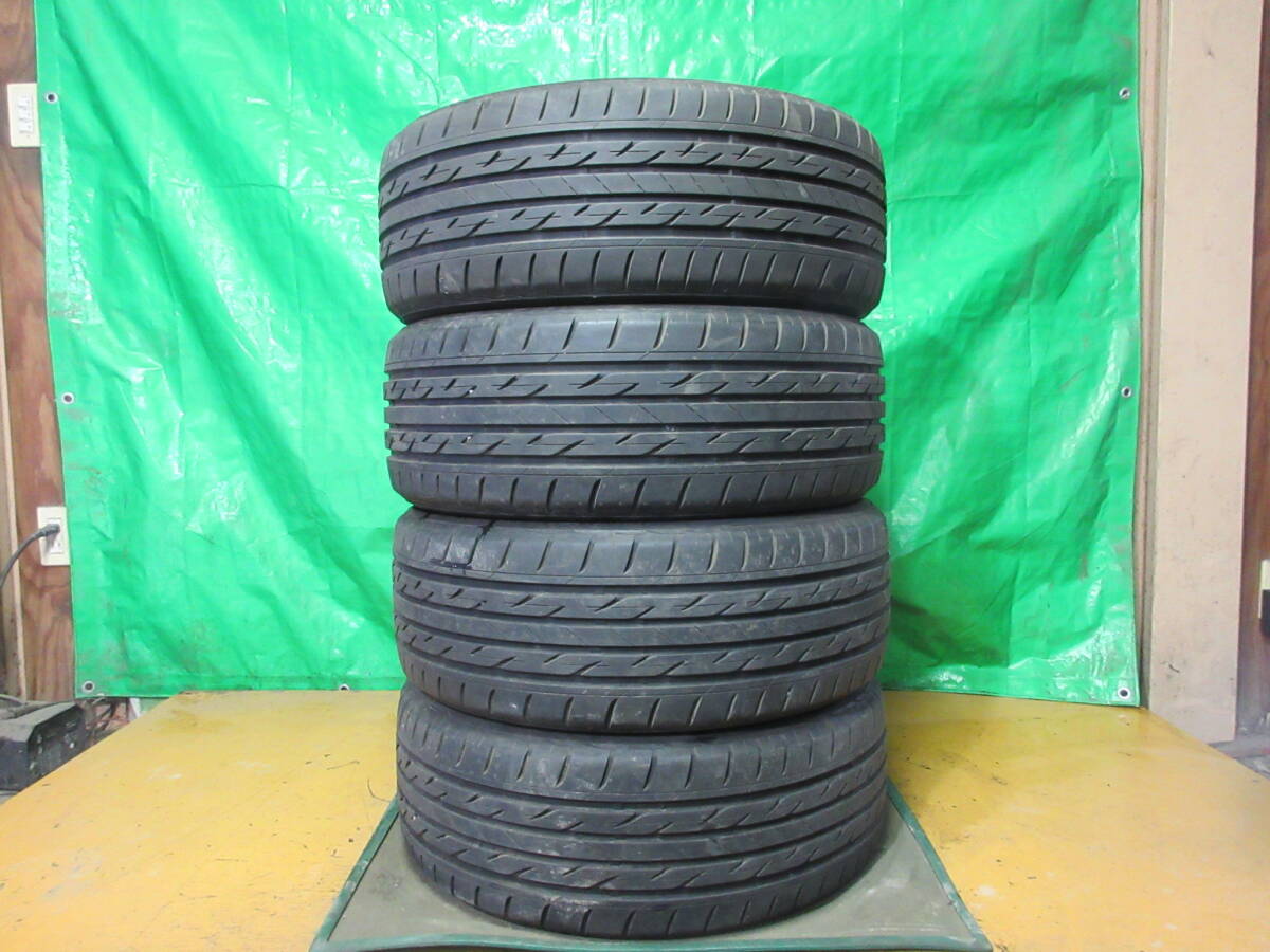 ブリヂストンタイヤ ネクストリー BRIDGESTONE NEXTRY 215/45R17 4本 №4846上 中古オンロードタイヤ ラジアル ノーマルサマー 夏タイヤ_画像1