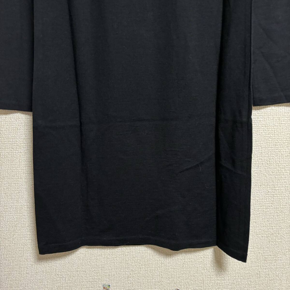 【美品】ラルフローレン Tシャツ ワンピース S ロンT 長袖 膝 人気 春 夏 Ralph Lauren ワンピ ホワイト 白 ブラック 黒 かわいい ラルフ _画像3