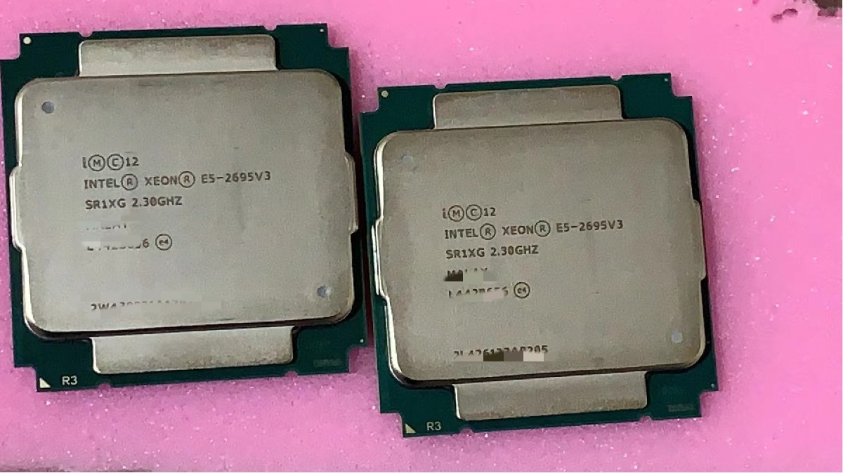 送料無料動作品二枚セットIntel Xeon E5-2695 v3 SR1XG 管理番号M230106_画像1