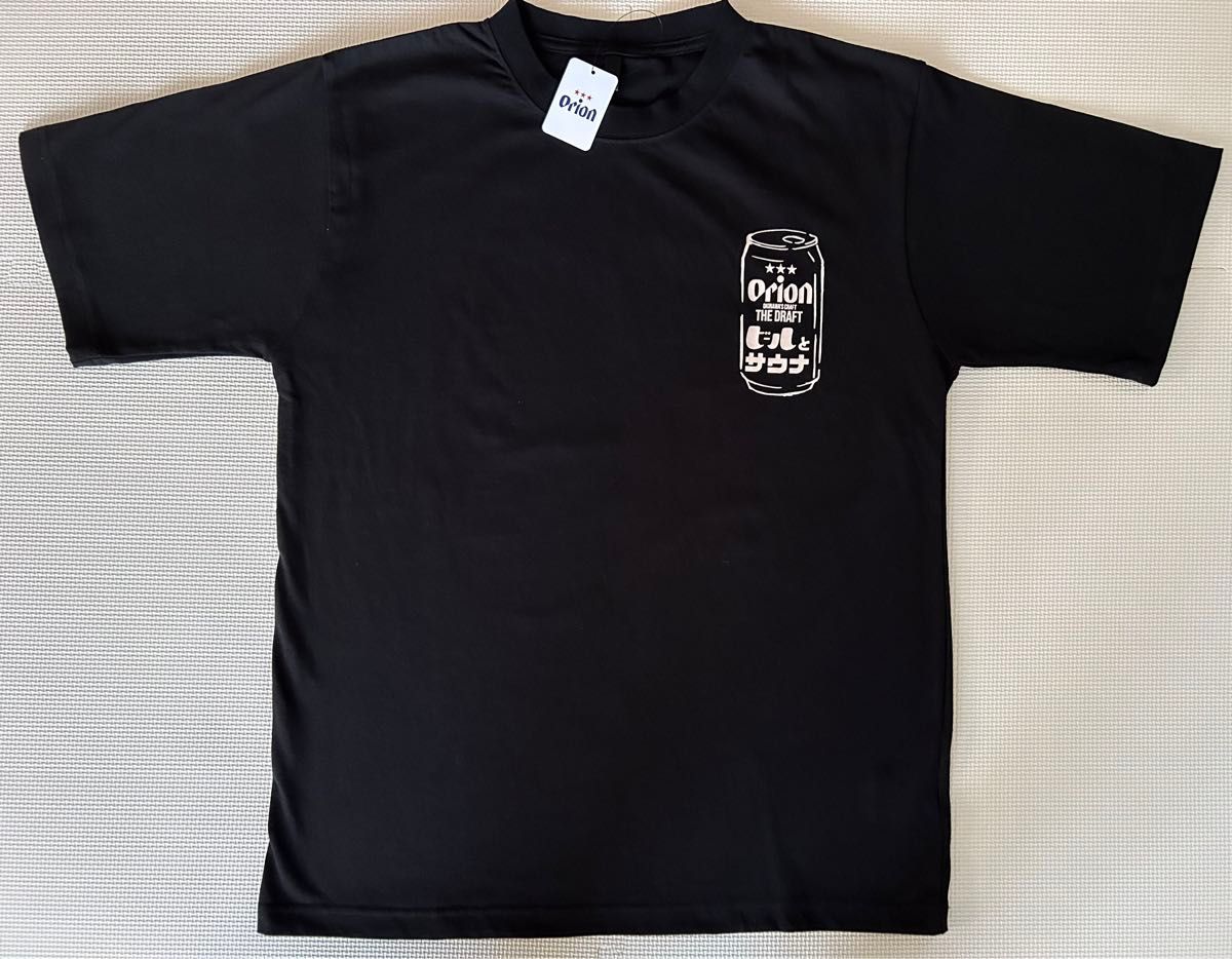 【新品未使用】沖縄限定Tシャツ　オリオンビール×ビールとサウナ　黒T オリオン　半袖　Mサイズ