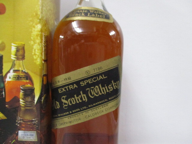 H627　古酒　Johnnie Walker ジョニーウォーカー Black Label 黒ラベル スコッチ ウイスキー 760ml　43％_画像1