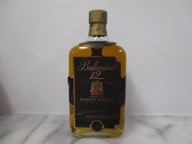 H641　古酒　Ballantines バランタイン 12年 スコッチ ウイスキー ベリーオールド 750ml 43%_画像1