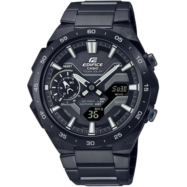 送料無料★特価 新品★カシオ 正規保証付き★EDIFICE エディフィス ECB-2200YDC-1AJF WINDFLOW 10気圧防水 ソーラー メンズ腕時計