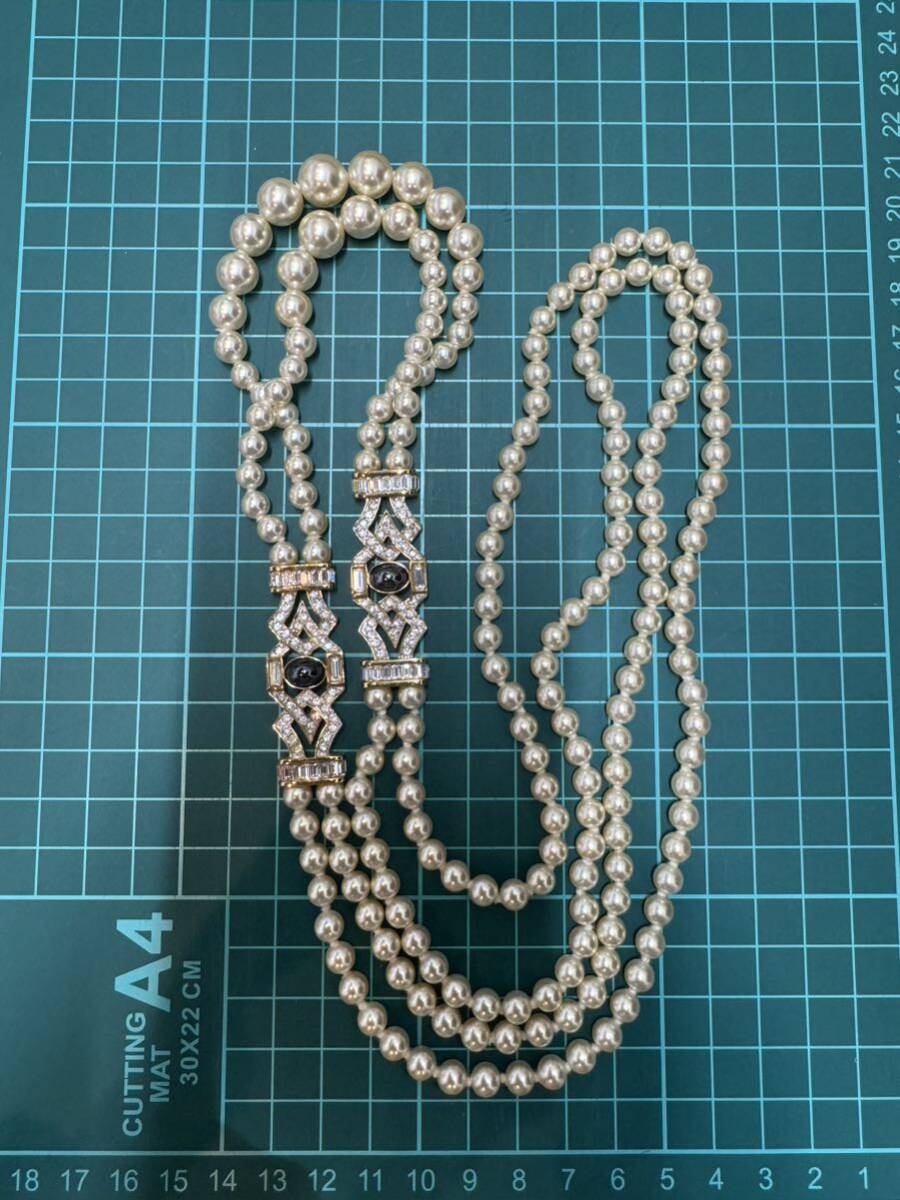 maharani by SWAROVSKI pearl pearl long necklace 