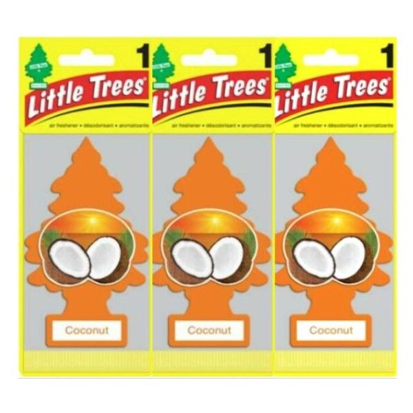 Little Trees リトルツリー エアフレッシュナーココナッツ3枚セット USDM 芳香剤