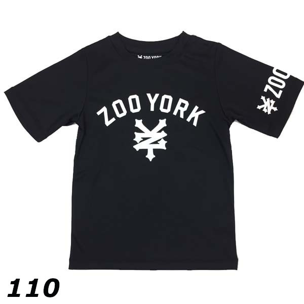 即決新品 子供 ZOO YORK 半袖 ラッシュガード Ｔシャツ ブラック 110　ズーヨーク 送料無料