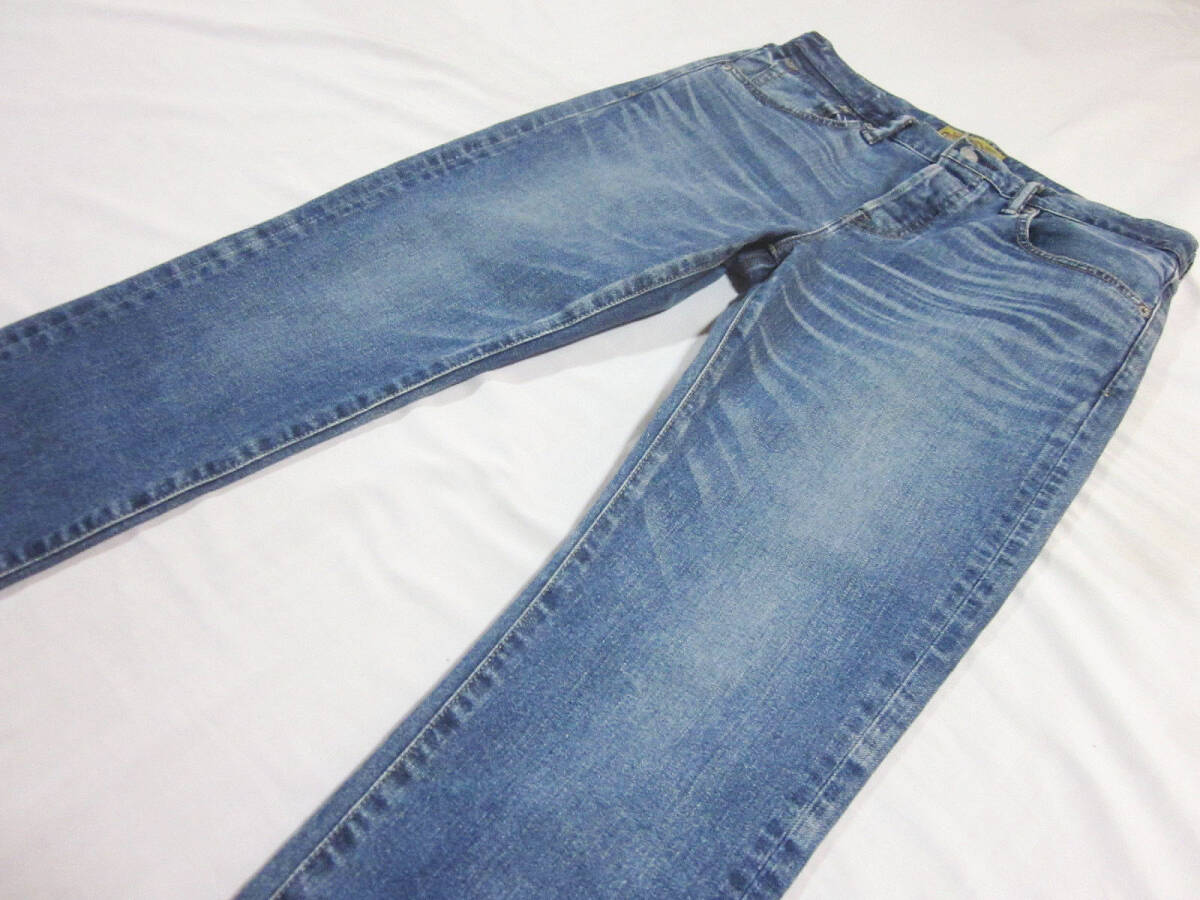 送料無料!!　KAIHARA DENIM　カイハラデニム　1983　強ストレッチ　加工　デニム　ジーンズ　インディゴ　31　W約80CM　日本製　備後福山_画像1