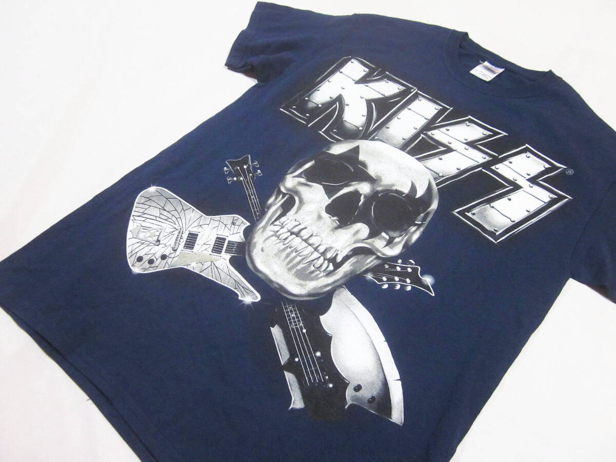 KISSkis2013 Tour MONSTER rubber print .. Skull T-shirt GILDANgiru Dan body Tee van T hard rock metal 