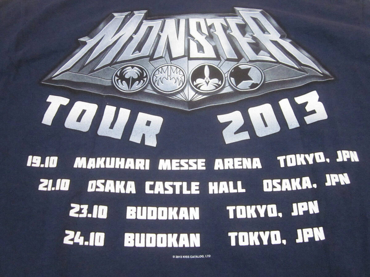 KISSkis2013 Tour MONSTER rubber print .. Skull T-shirt GILDANgiru Dan body Tee van T hard rock metal 