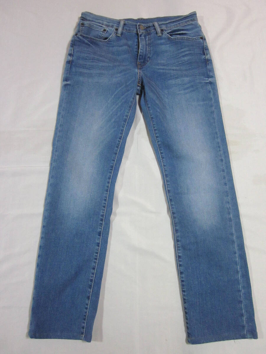 送料無料!!　Levi's　リーバイス　511　511　淡色　加工　伸縮性　スリム　デニム　ジーンズ　31　インディゴ　W77CM　パキスタン製