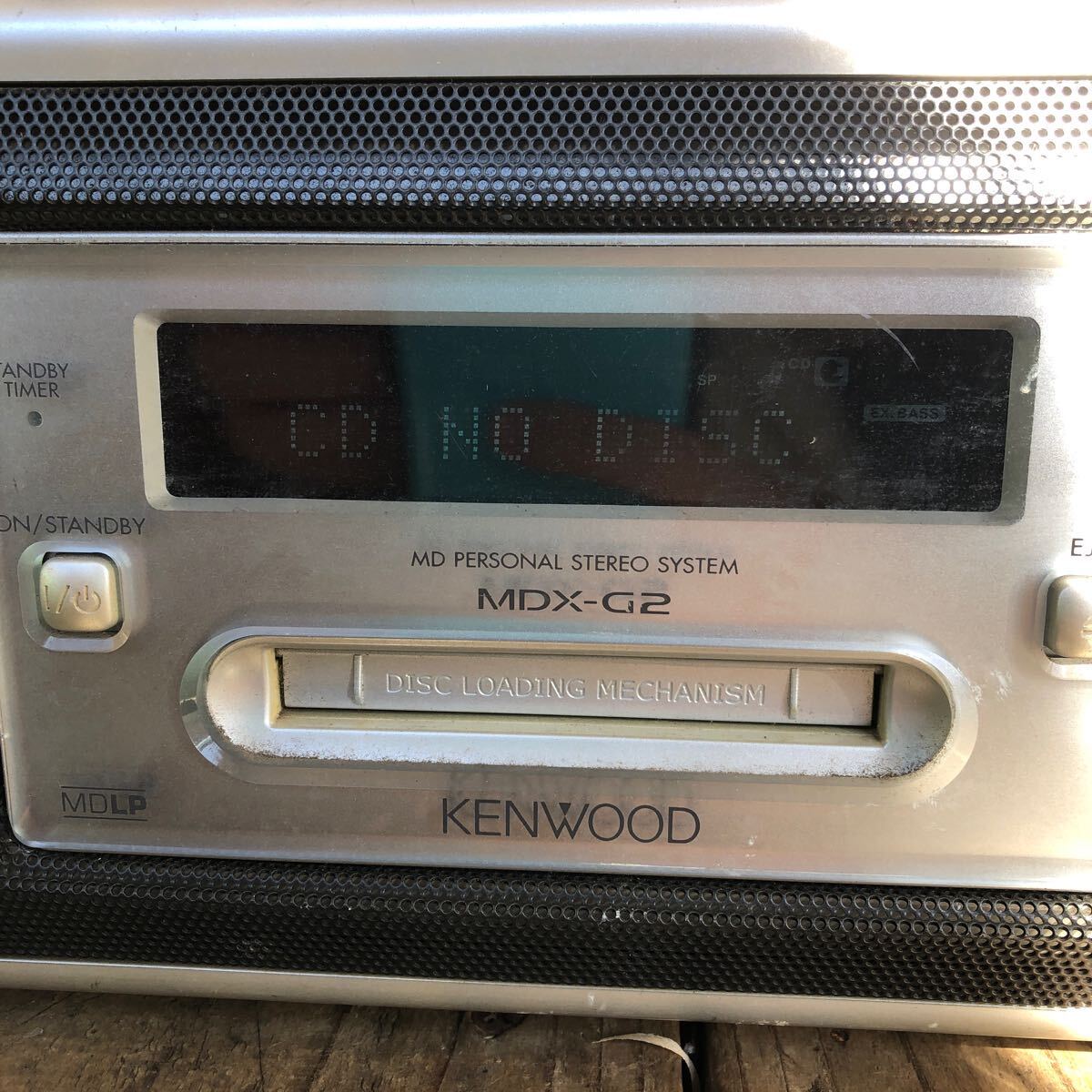 KENWOOD ケンウッド ラジカセ MD CD コンポ MDX-G2 通電確認済み_画像2