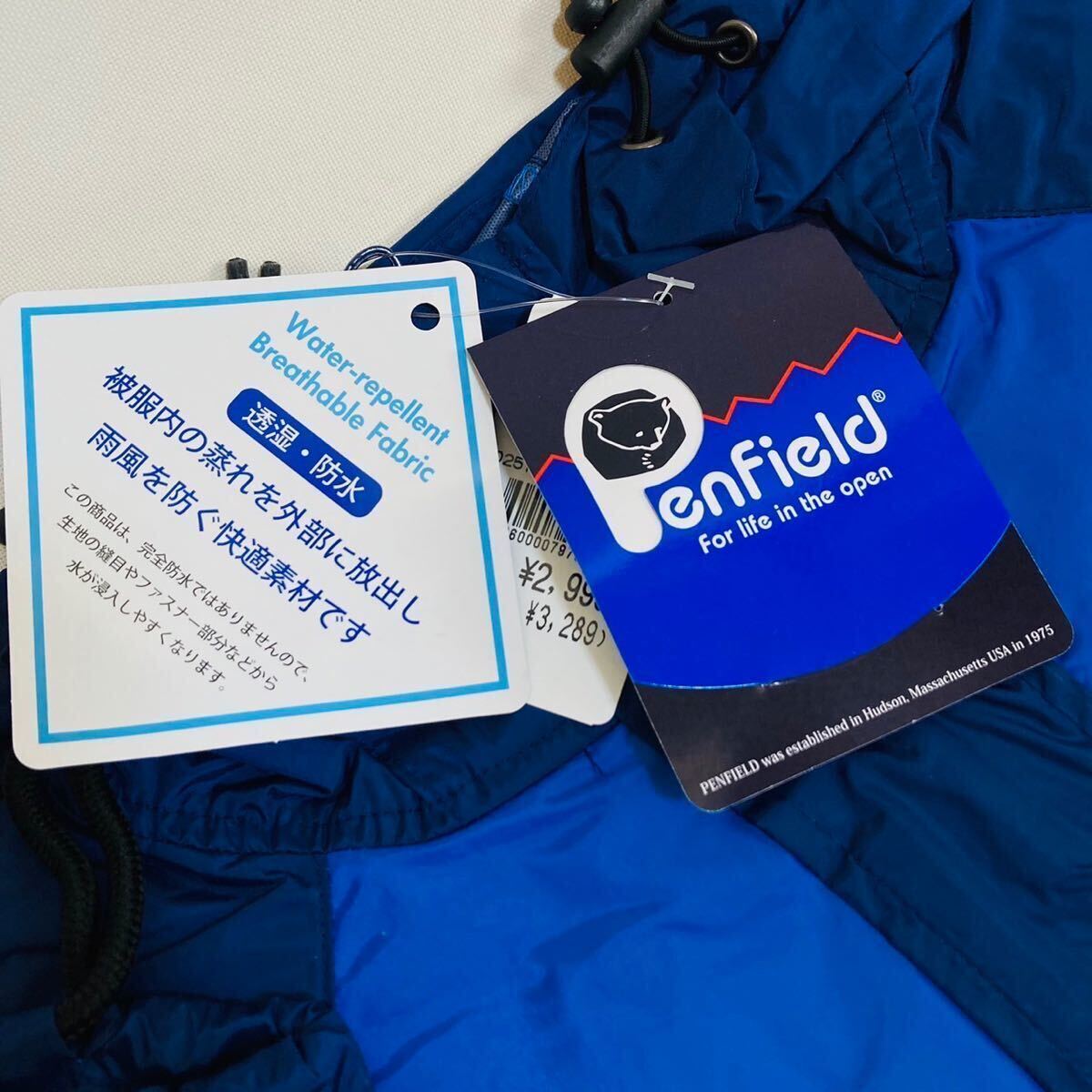新品 Penfield ペンフィールド ポンチョ レインコート 雨具 カッパ レディース レインポンチョ アウトドア 巾着袋付 の画像10
