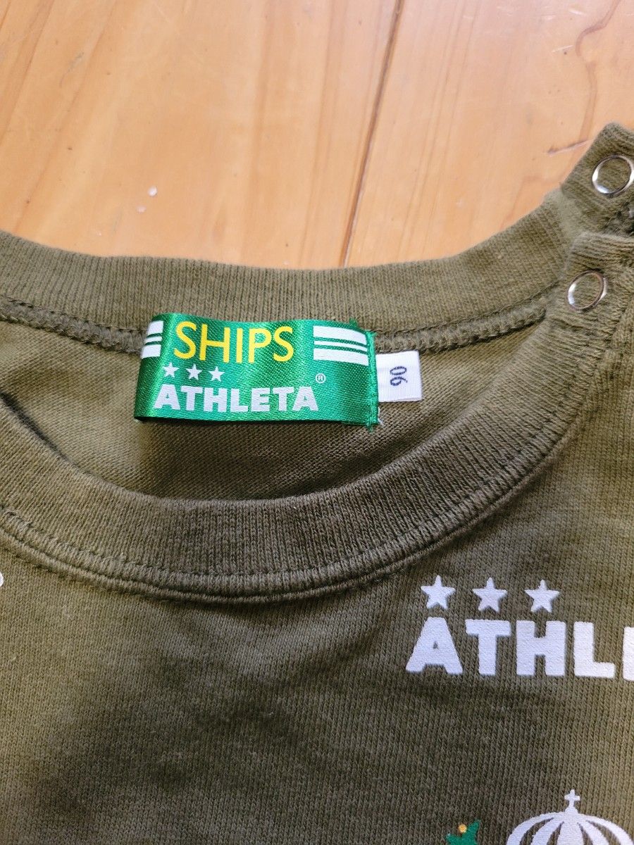 ATHLETA　ベビー　SHIPS　90 アスレタ Tシャツ 半袖 フットサル サッカー