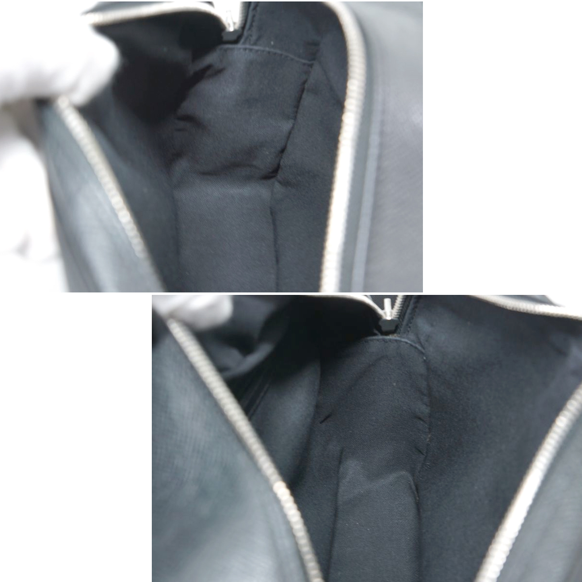 【新品同様】Louis Vuitton タイガ リポーター ショルダーバッグ アルドワーズ 　黒 ブラック 鞄 TAIGA BAG メンズ レディース M30152_画像9