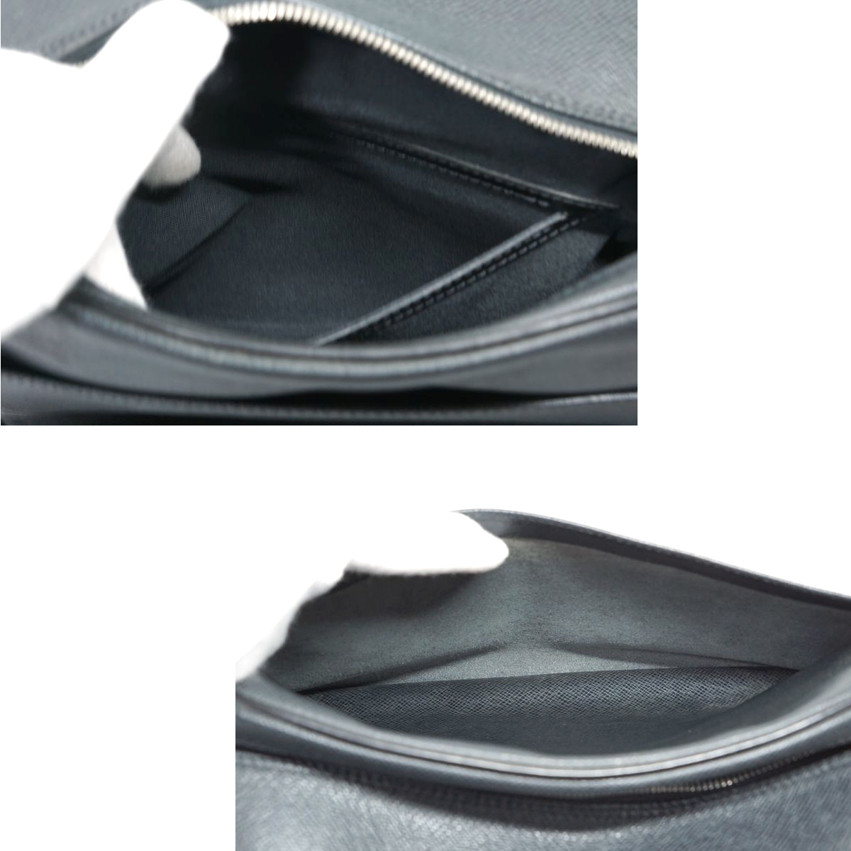 【新品同様】Louis Vuitton タイガ リポーター ショルダーバッグ アルドワーズ 　黒 ブラック 鞄 TAIGA BAG メンズ レディース M30152_画像6
