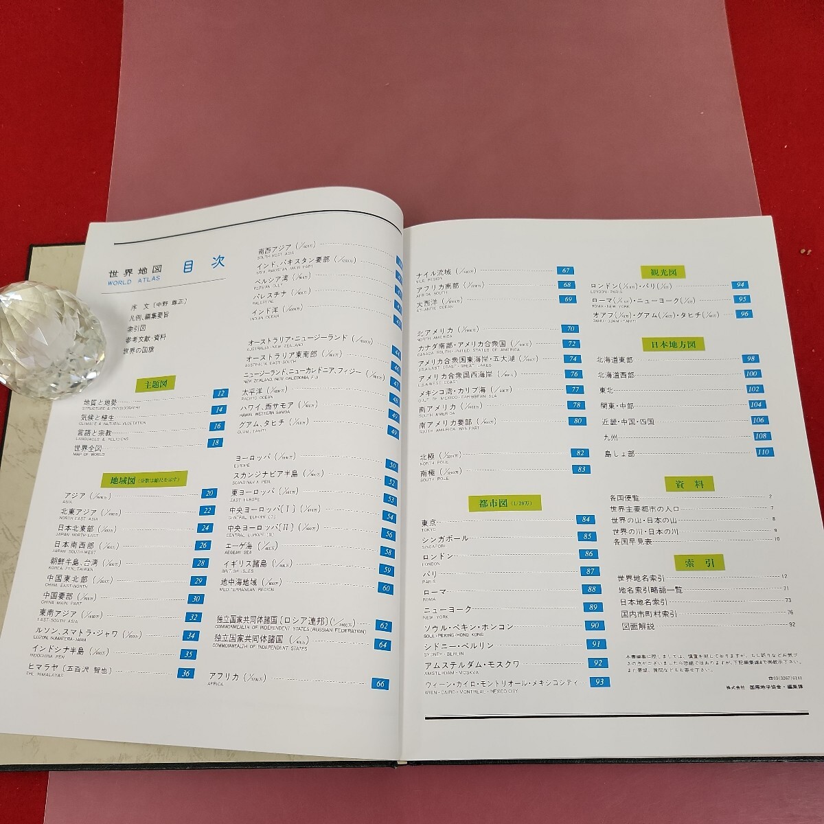 C58-041 WORLD ATAS 世界地図 記名塗りつぶし有り 国際地学協会 1996年度版 - 世界地図 C58-041 WORLD ATAS 世界地図 記名塗りつぶし有り 国際地学協会 1996年度版 - 世界地図
