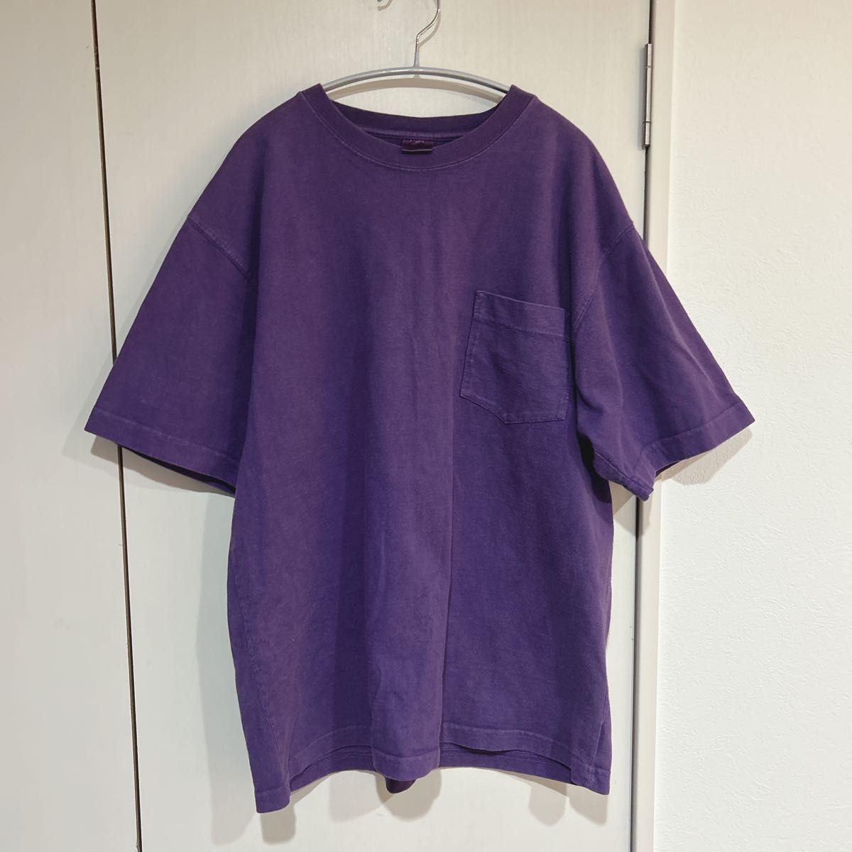 CAMBER キャンバー　後染　ポケT Tシャツ　ヘビーオンス　厚手　XL アメリカ製　USA パープル　紫