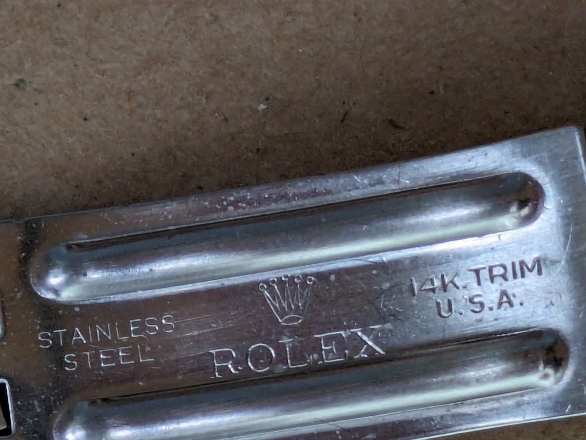 ROLEX Bracelet コンビ USA ブレスレット フラッシュフィット 20ｍｍ 純正中古品の画像2