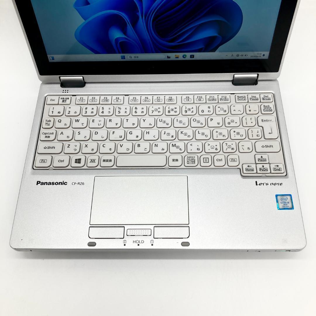 【くるりんぱ＆タッチパネル搭載】 Panasonic Let's note レッツノート CF-RZ6 Core i5 7Y57 8GB SSD 256GB 10.1インチ Office2019 2in1_画像4