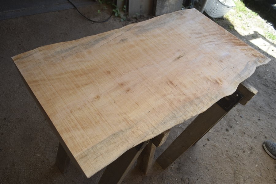 #2500 jpy ~# material festival # outlet # maple ( maple )#W95cm×D49~52~51cm×H6cm#DIY# woodworking #Z035