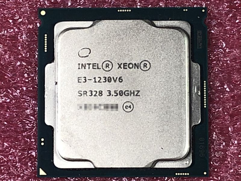 #1190 Intel Xeon E3-1230 v6 SR328 (3.50GHz/ 8MB/ LGA1151) 保証付_画像1