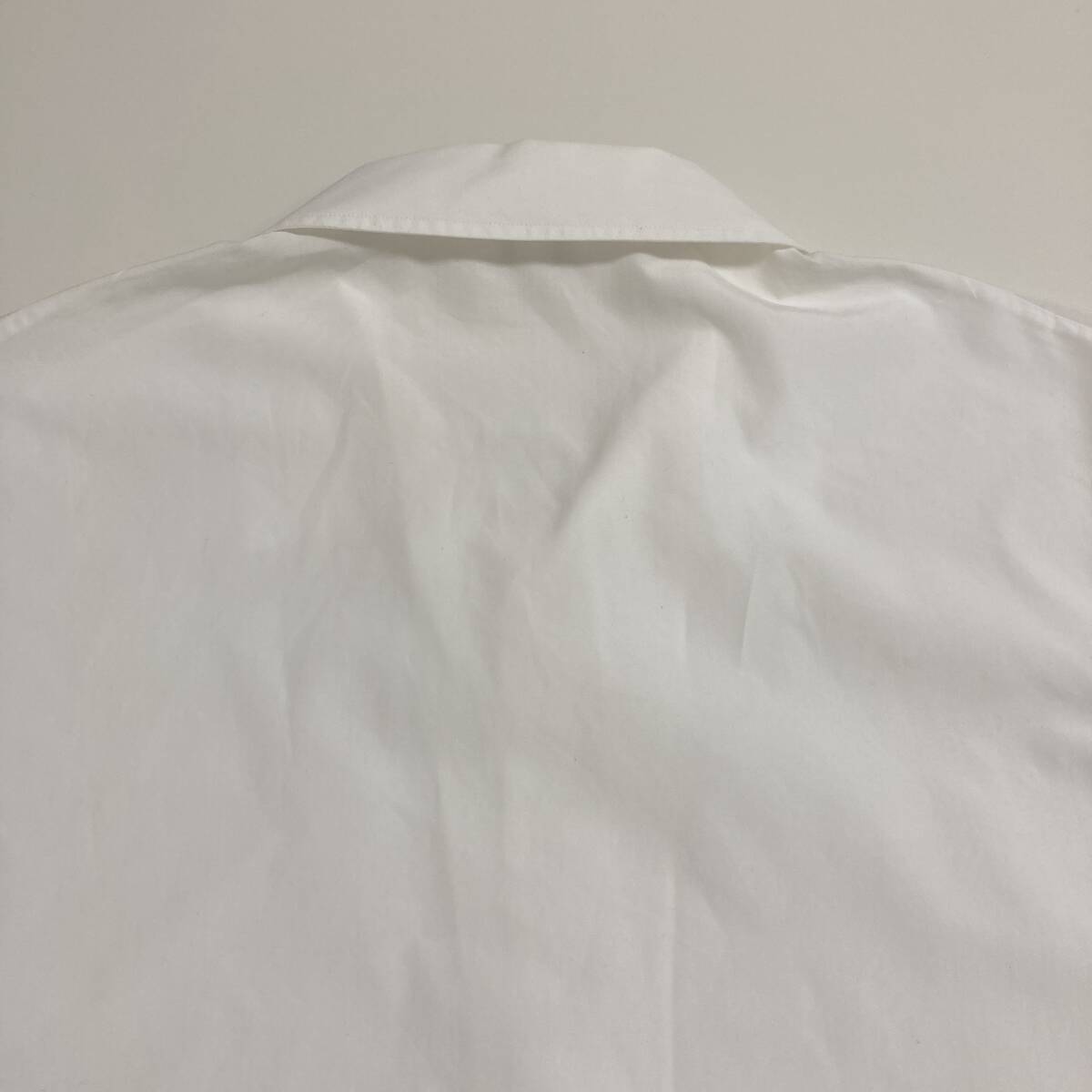 JIL SANDER 半袖 オープンカラー シャツ 白 ホワイト イタリア製 メンズ 38サイズ ジルサンダー 開襟 archive 4030118_画像7