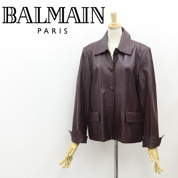 バルマン 羊革コート (BALMAN バルマン 革 ジャケット 羊革 バルマン 羊革コート (BALMAN バルマン 革 ジャケット 羊革