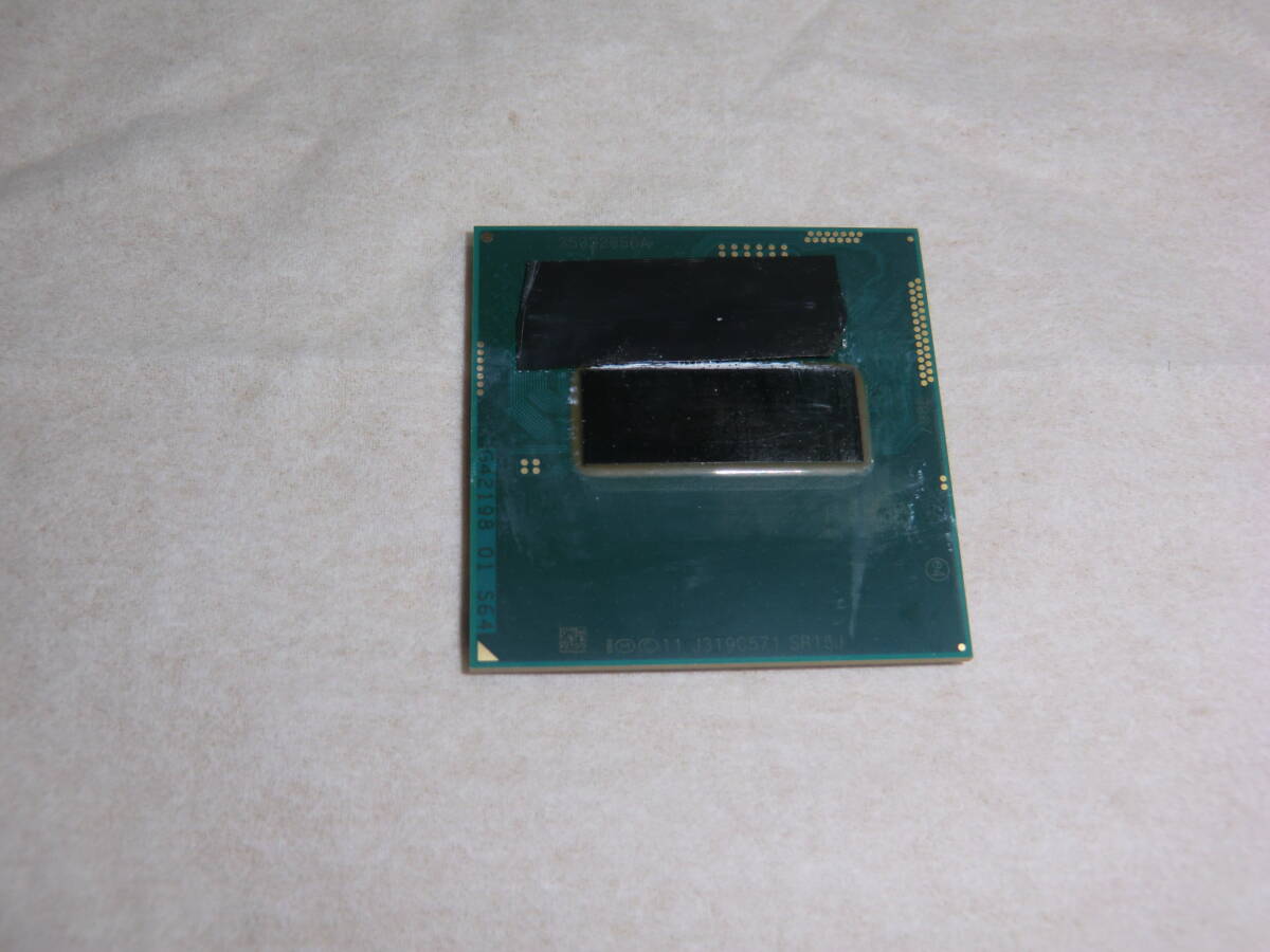 インテル Core i7-4702MQ SR15J 2.2GHz 6MB  インテル Core i3-4000M SR1HC 2.4GHz 3MB 中古（動作未確認）の画像2