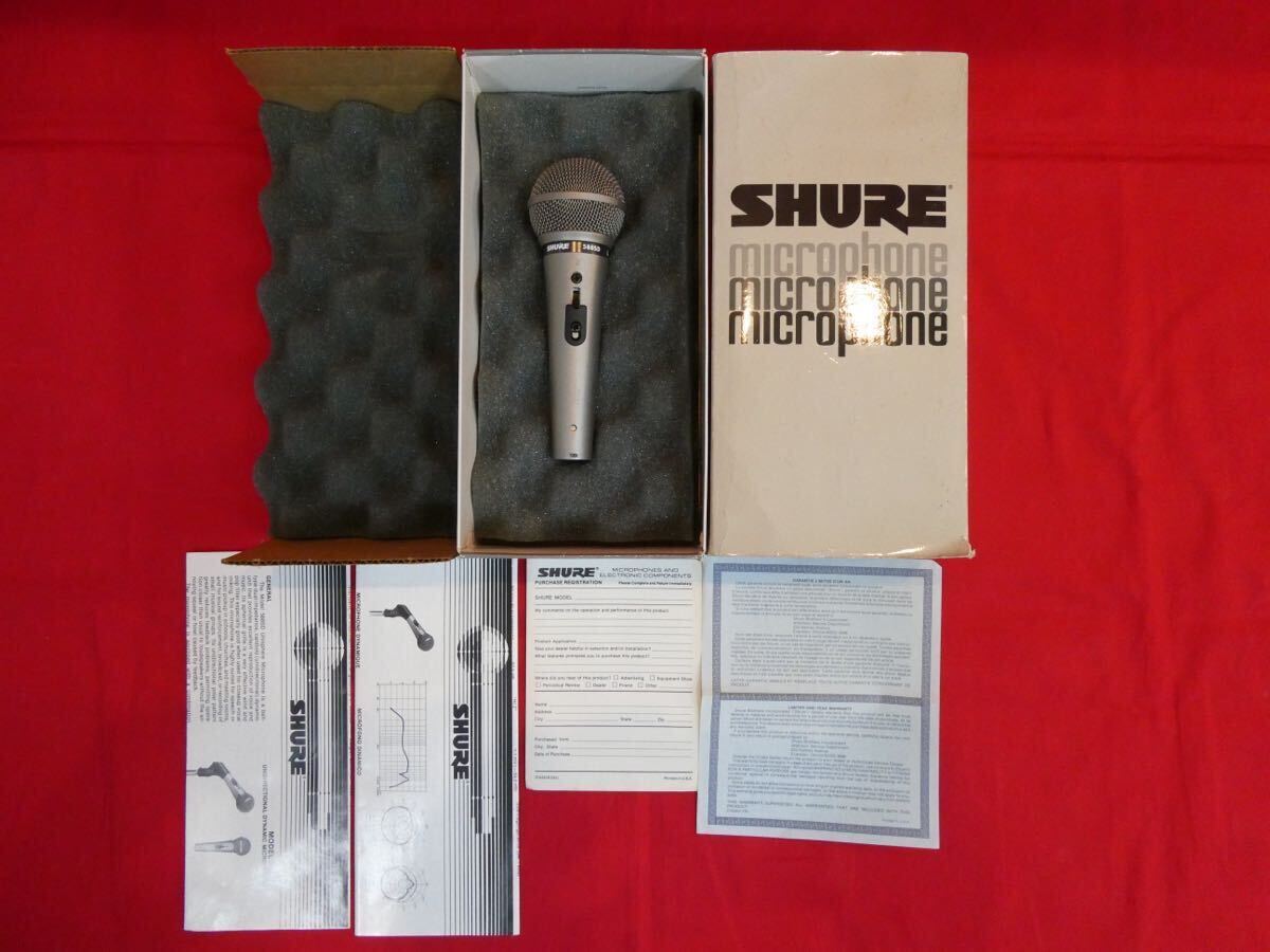 SHURE 588SD-LC Unisphere B Dynamic Microphone ビンテージ ボーカルマイク ダイナミックマイク シュアー マイクロフォン の画像1