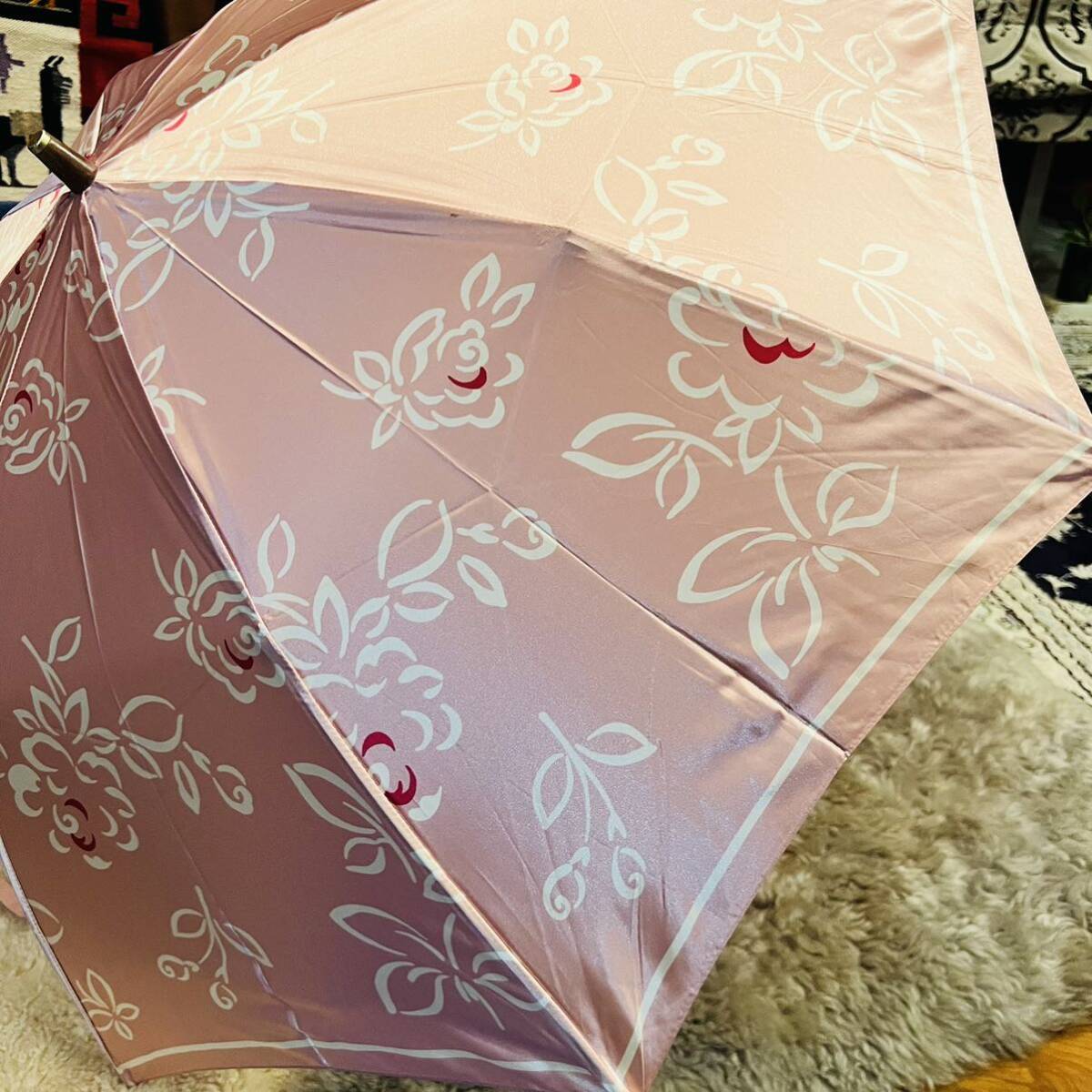 HANAE MORI 花柄　折り畳み傘　雨傘　レディース_画像1