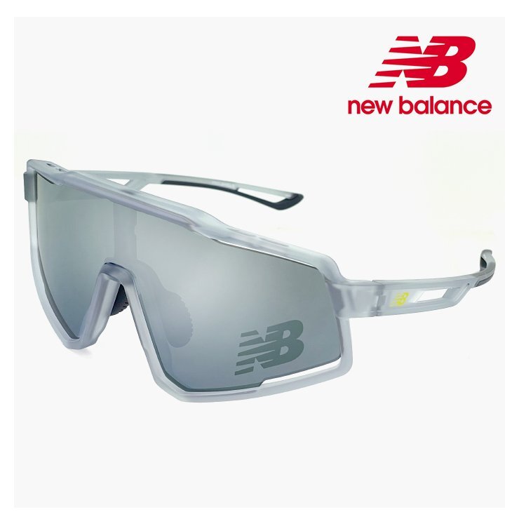 新品 ニューバランス スポーツサングラス NB08102 c03 New Balance NB-08102X newbalance 1枚レンズ シールド型 フレーム ミラーレンズ