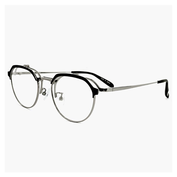 新品 メンズ 跳ね上げ式メガネ 日本製 ybl102-1 チタン フレーム クラウンパント 型 メタル 眼鏡 跳ね上げメガネ 軽量 メガネ yblabo23_画像2