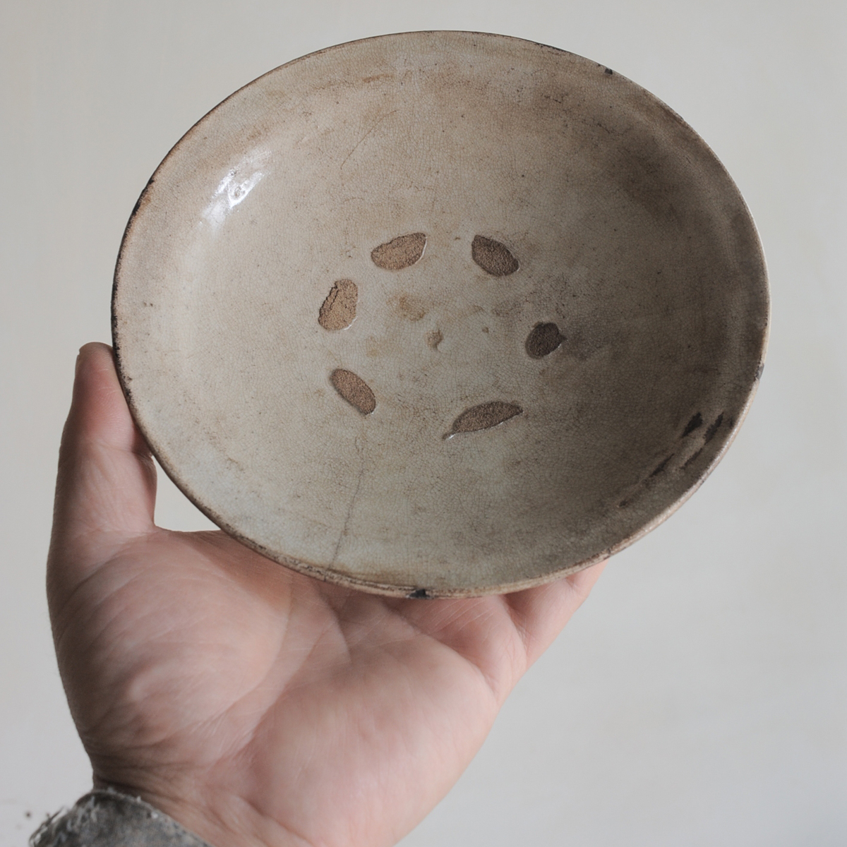 買い出し 李朝陶瓷 白瓷碗 朝鮮半島古陶 古陶器 古道具 民芸 民藝 侘寂 wabisabi antique artの画像1