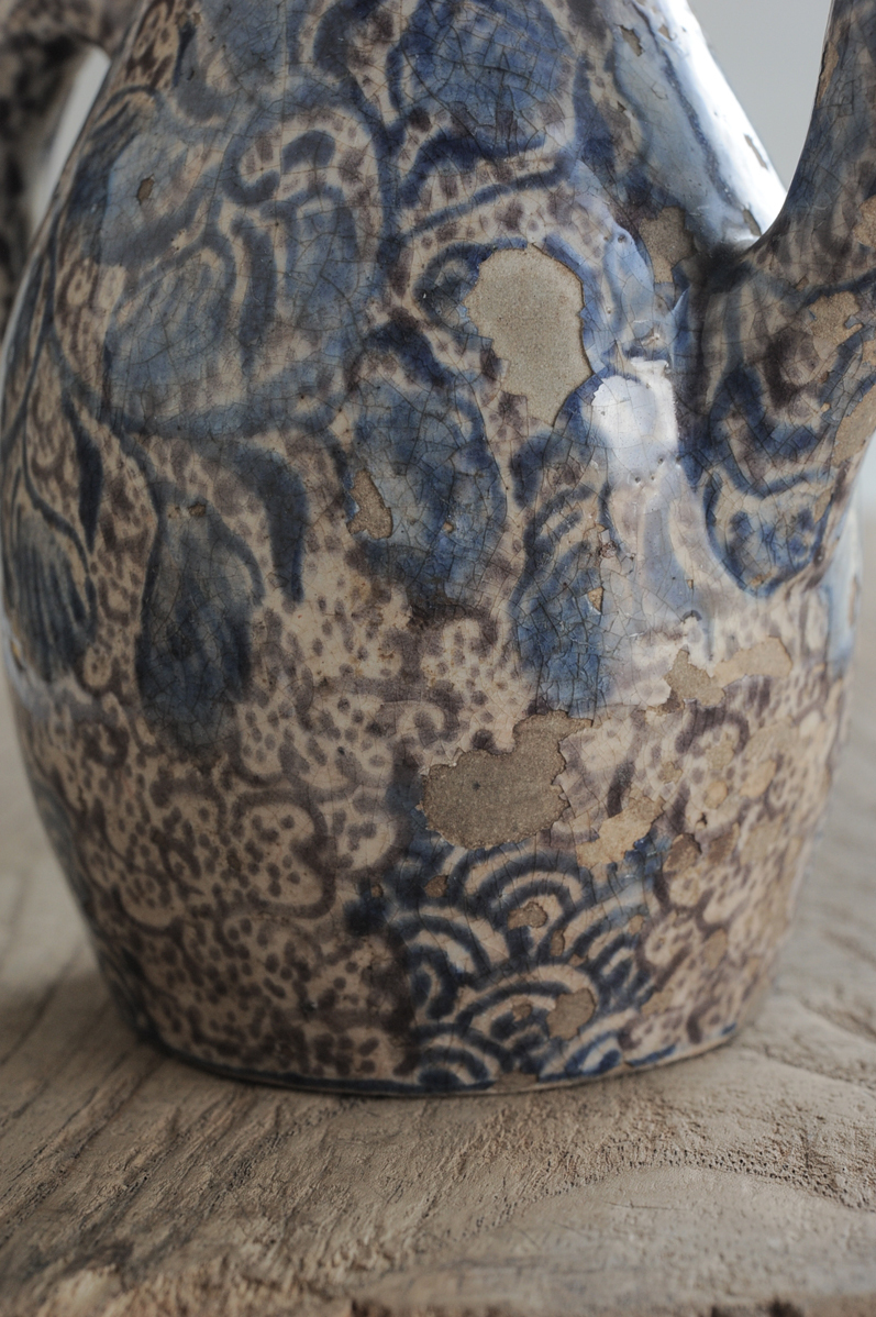 京阿蘭陀 注器 古道具 アンティーク 古美術 京焼 水注 Yahoo!オークション - 買い出し品 京阿蘭陀水注 京オランダ水注