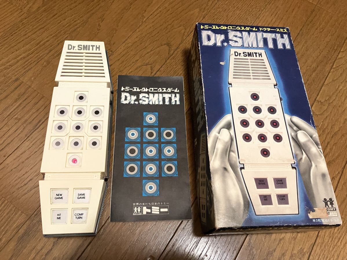  Tommy electronics игра dokta- Smith оригинальная коробка с руководством пользователя электризация проверка settled Dr.SMITH TOMMY Showa Retro LSI игра 